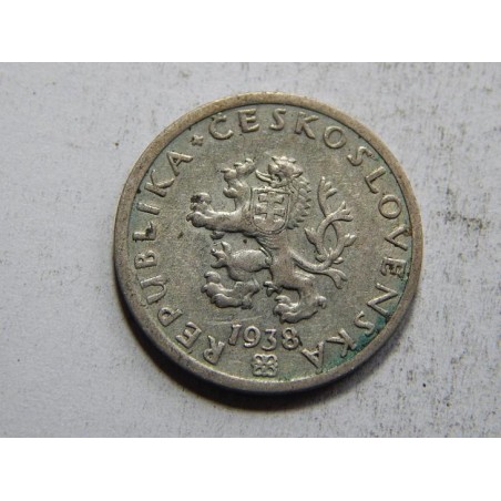 Československo 20 Haléřů 1938 R XF-UNC č31487 