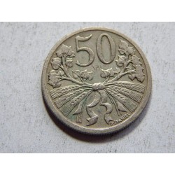 Československo 50 Haléřů 1922 XF č36838 