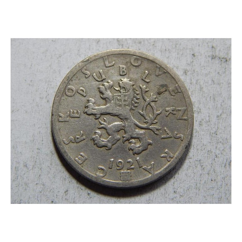 Československo 50 Haléřů 1921 R XF č36862 Československo 50 Haléřů 1921 R XF č36862