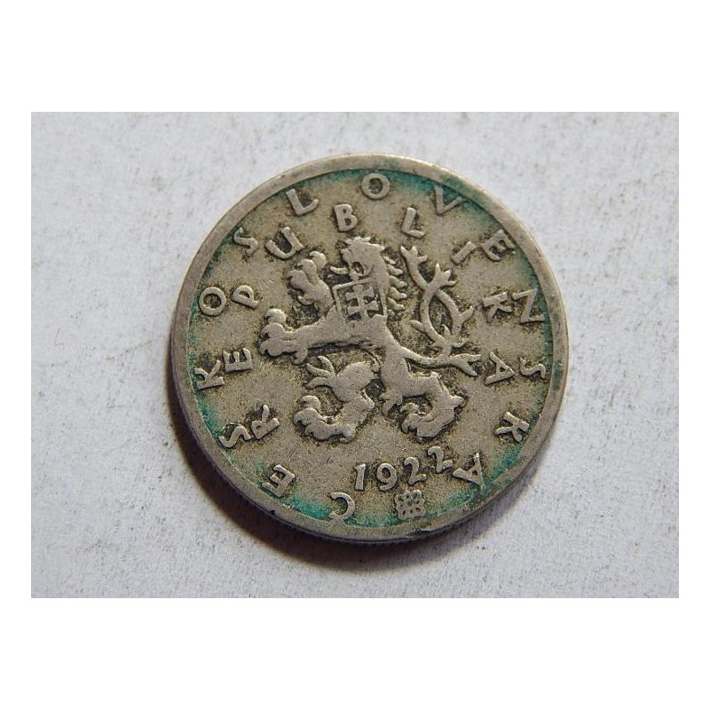 Československo 50 Haléřů 1922 VF-XF č36569 Československo 50 Haléřů 1922 VF-XF č36569