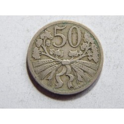 Československo 50 Haléřů 1922 VF-XF č36569 