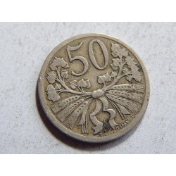 Československo 50 Haléřů 1922 VF-XF č36653 