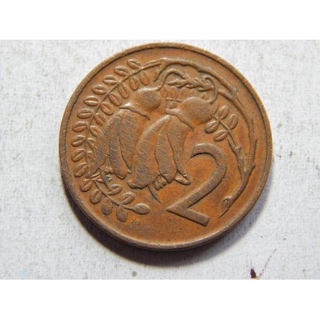 Nový Zealand 2 Cents 1969 XF č37000 