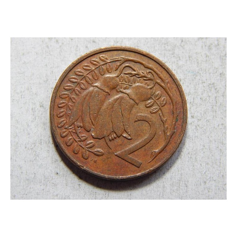 Nový Zealand 2 Cents 1980 XF č28250 Nový Zealand 2 Cents 1980 XF č28250
