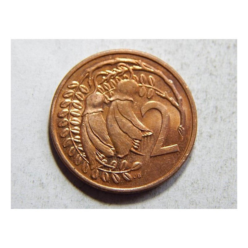 Nový Zealand 2 Cents 1987 XF-UNC č28230 Nový Zealand 2 Cents 1987 XF-UNC č28230
