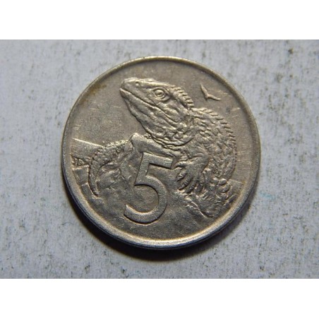 Nový Zealand 5 Cents 1971 XF č36974 