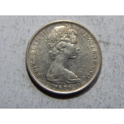 Nový Zealand 5 Cents 1971 XF č36974 