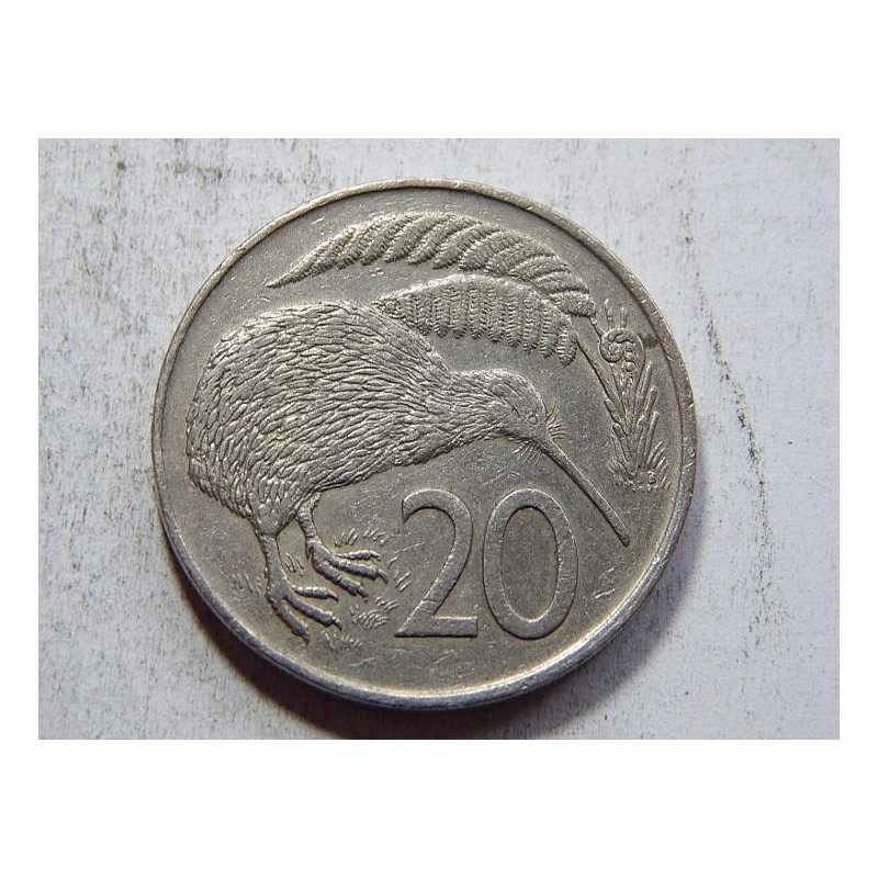 Nový Zealand 20 Cents 1979 XF č31515 Nový Zealand 20 Cents 1979 XF č31515