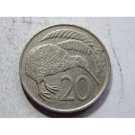 Nový Zealand 20 Cents 1979 XF č31515 