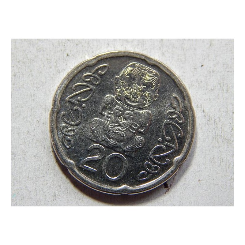 Nový Zealand 20 Cents 2008 UNC č28270 Nový Zealand 20 Cents 2008 UNC č28270