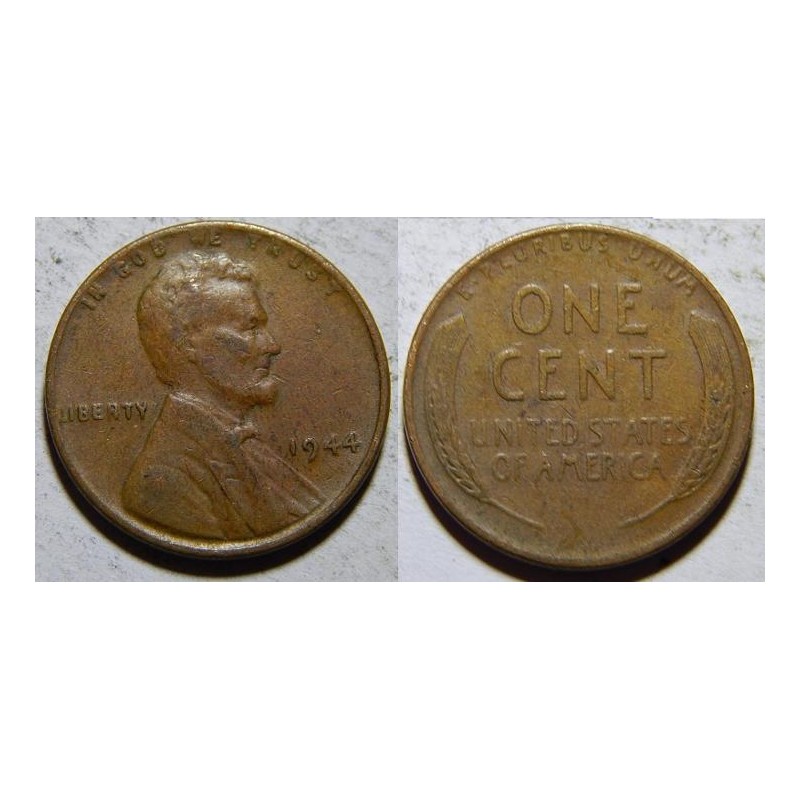 USA 1 Cent 1944 VF-XF č21681 USA 1 Cent 1944 VF-XF č21681