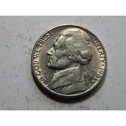 USA 5 Cents 1981 D VF č31218 