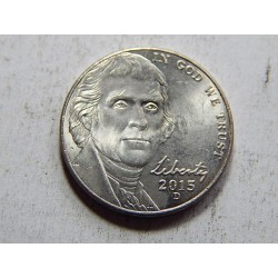USA 5 Cents 2015 D XF č31363 