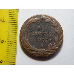 Josef II. 1 Kreutzer 1782 B VF č37863