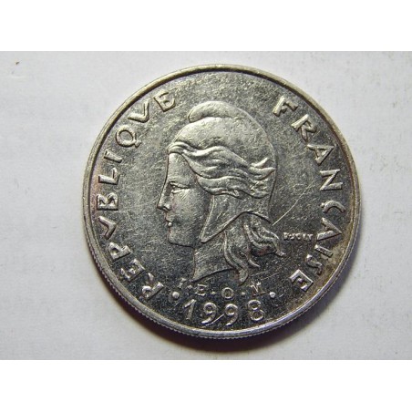 Francouzská Polynésie 20 Francs 1998 XF č37882 