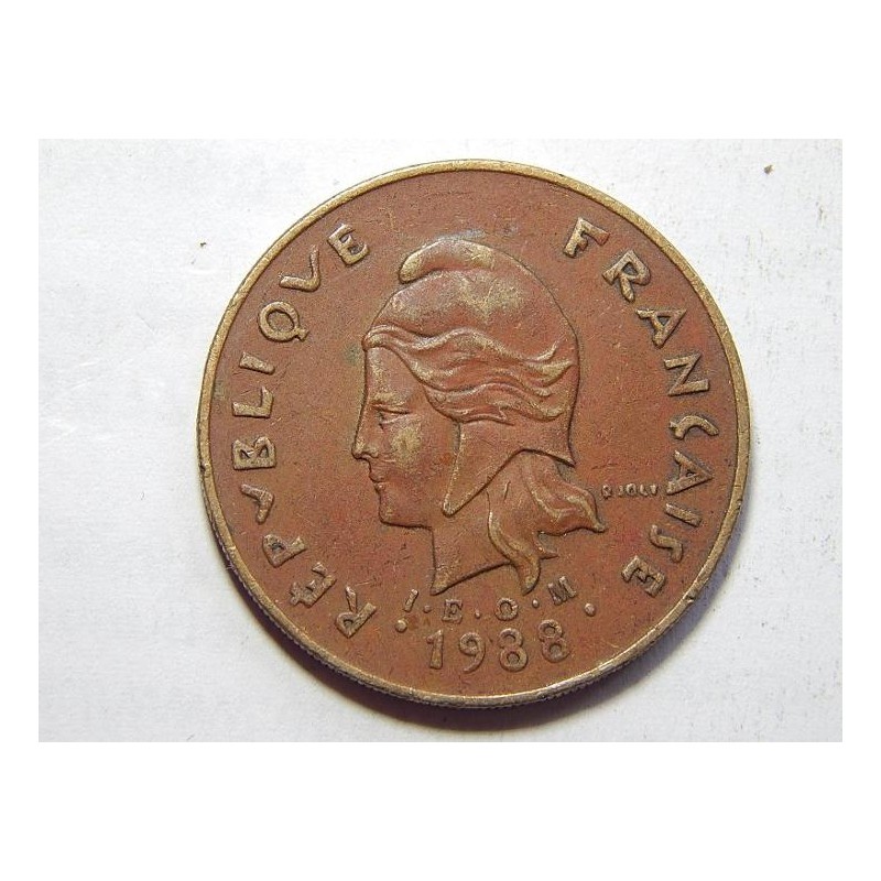 Francouzská Polynésie 100 Francs 1988 XF č37884 Francouzská Polynésie 100 Francs 1988 XF č37884