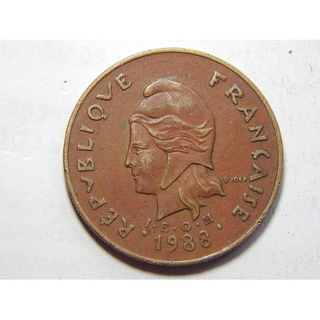 Francouzská Polynésie 100 Francs 1988 XF č37884 