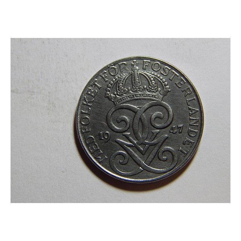 Švédsko 2 Öre 1947 Fe XF-UNC č31729