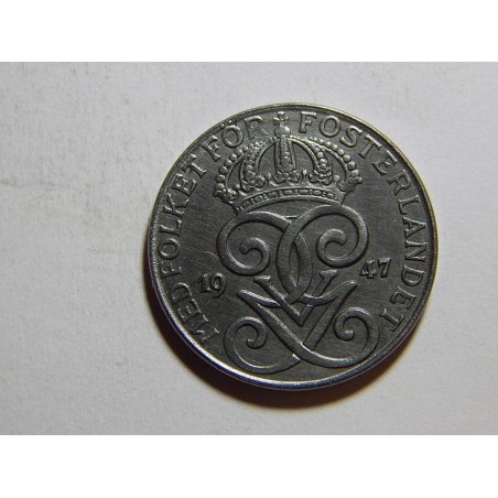 Švédsko 2 Öre 1947 Fe XF-UNC č31729