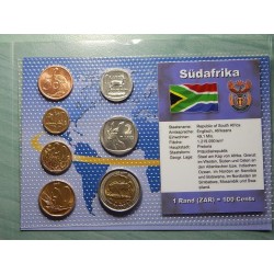 Jižní Afrika sada mincí ve folderu BU čALB01