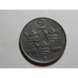Švédsko 2 Öre 1947 Fe XF-UNC č31729