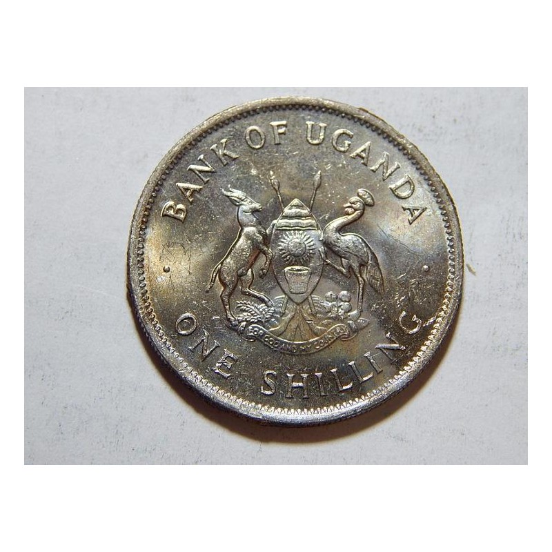 Uganda 1 Shilling 1976 XF-UNC č05034 Uganda 1 Shilling 1976 XF-UNC č05034