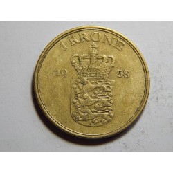 Dánsko 1 Krone 1958 CS XF č05213 