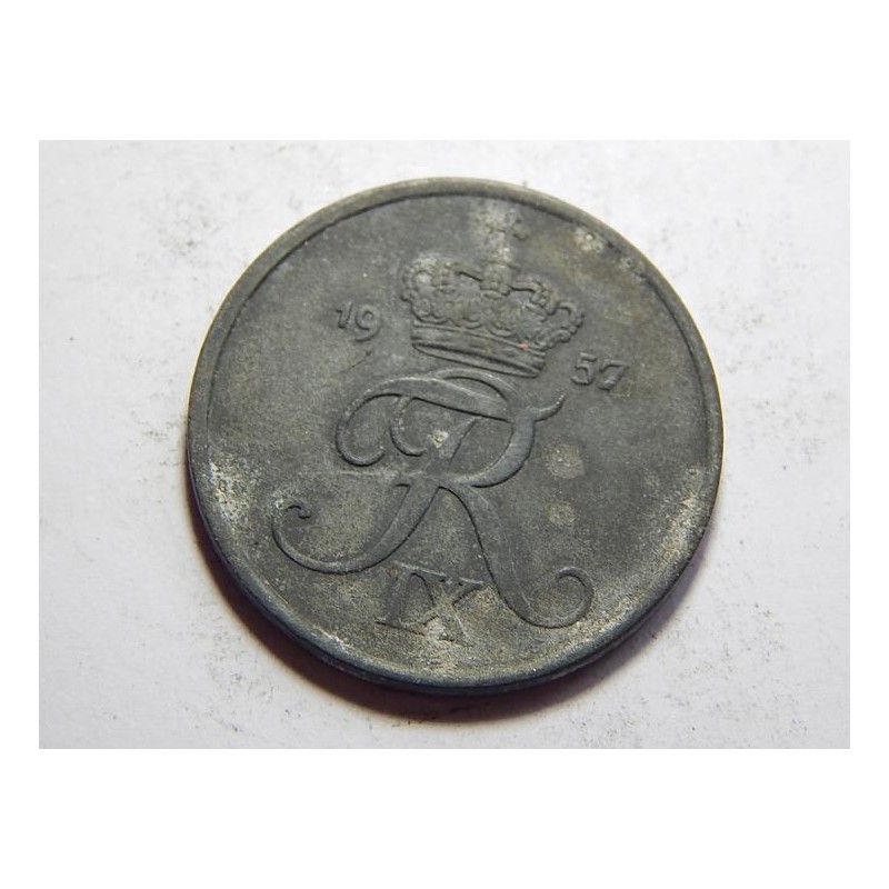 Dánsko 5 Øre 1957 CS VF č05190 Dánsko 5 Øre 1957 CS VF č05190