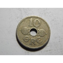 Dánsko 10 Øre 1937 N, GJ VF č05222 