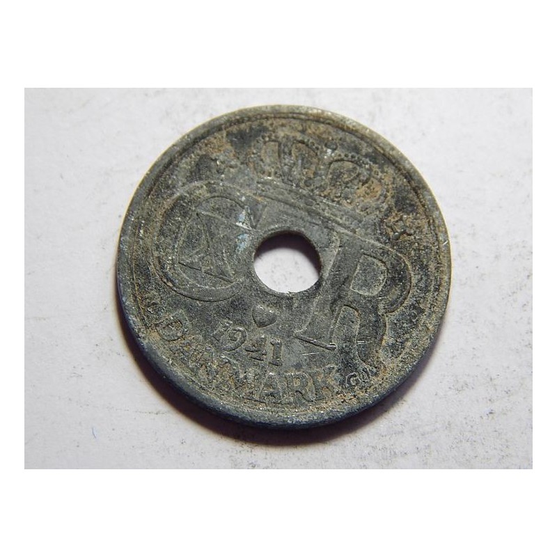 Dánsko 25 Øre 1941 N, GJ Zn VF č05220 Dánsko 25 Øre 1941 N, GJ Zn VF č05220