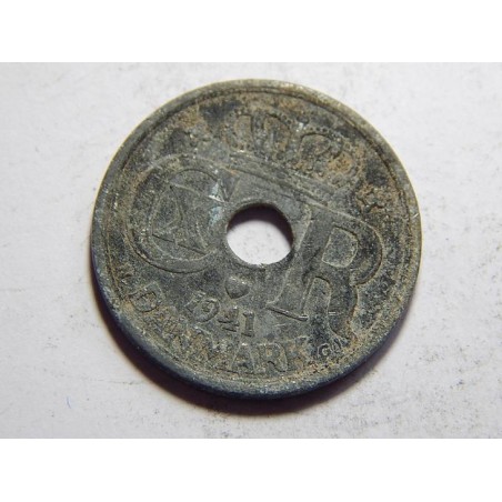 Dánsko 25 Øre 1941 N, GJ Zn VF č05220 