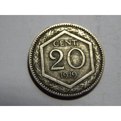 Itálie 20 Centesimi 1919 R XF č05276 