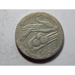 Tunisko ½ Dinar 1997 RR VF č05224 