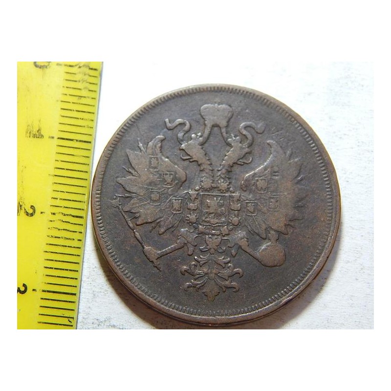 Rusko Císařství 3 Rubel 1859 EM VF č05135 Rusko Císařství 3 Rubel 1859 EM VF č05135