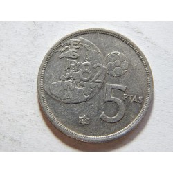 Španělsko 5 Pesetas 1980(82) XF č05156 