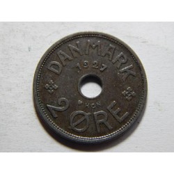Dánsko 2 Øre 1927 HCN,GJ XF č05453 