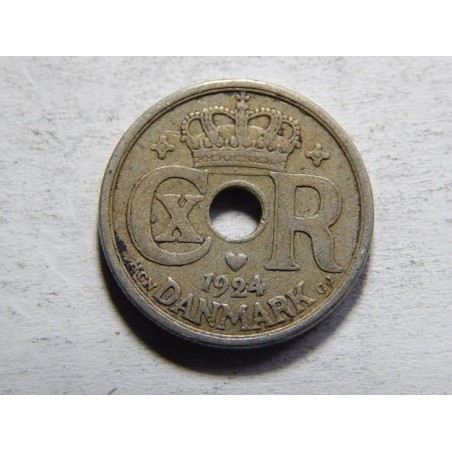 Dánsko 10 Øre 1924 HCN,GJ XF č05568 