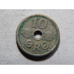 Dánsko 10 Øre 1925 HCN,GJ XF č05534 