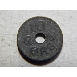 Dánsko 10 Øre 1941 N,GJ Zn XF č05466 