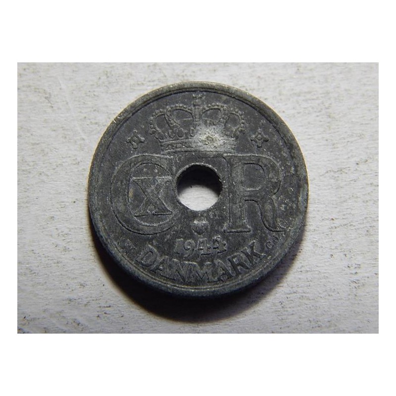 Dánsko 10 Øre 1944 Zn N,GJ XF č05533 Dánsko 10 Øre 1944 Zn N,GJ XF č05533