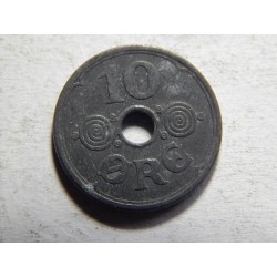 Dánsko 10 Øre 1944 Zn N,GJ XF č05533 