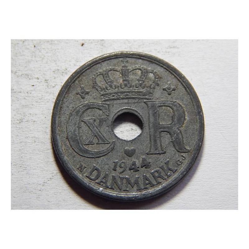 Dánsko 25 Øre 1944 N,GJ Zn XF č05585 Dánsko 25 Øre 1944 N,GJ Zn XF č05585