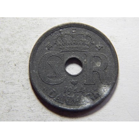 Dánsko 25 Øre 1944 N,GJ Zn VF č05588 