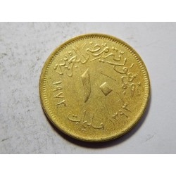 Egypt 10 Milliemes 1973 XF č05609 