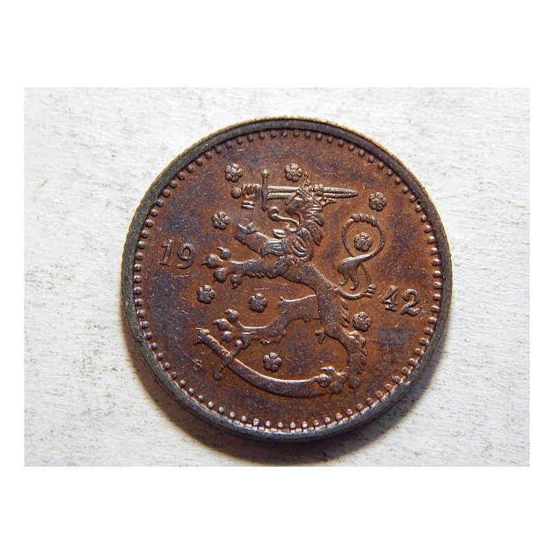 FInsko 1 Markka 1942 S XF č05414 FInsko 1 Markka 1942 S XF č05414