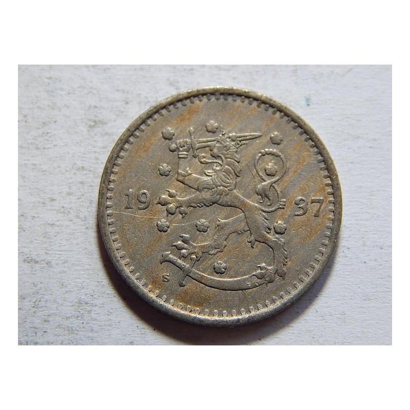 FInsko 1 Markka 1937 S XF č05444 FInsko 1 Markka 1937 S XF č05444