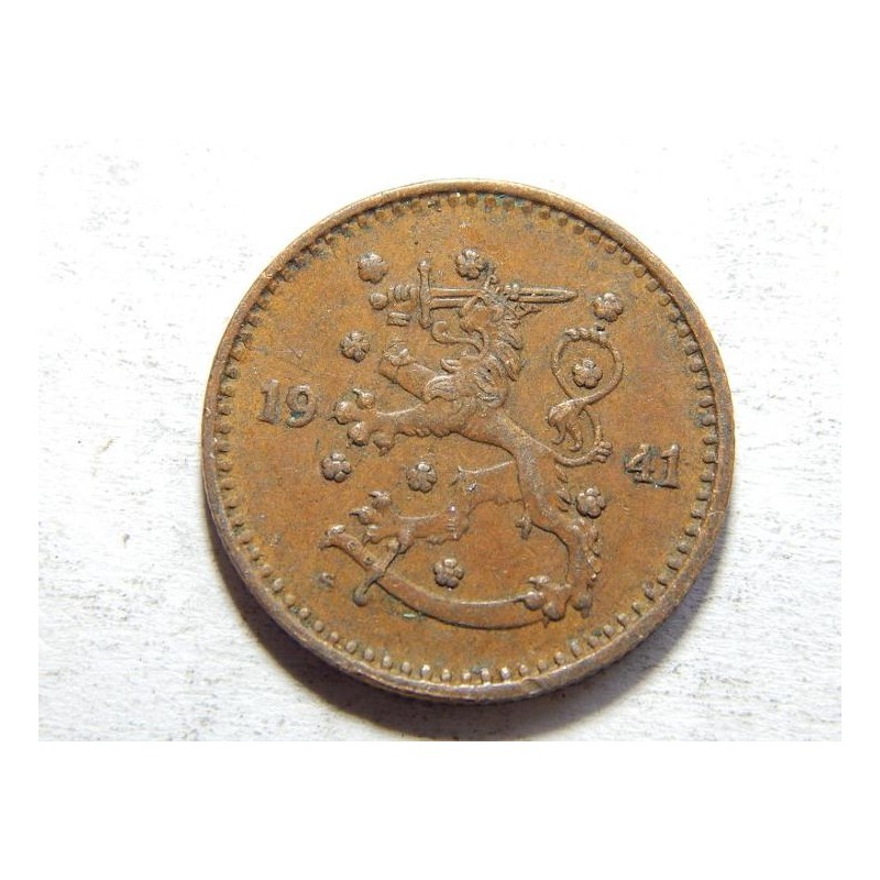 FInsko 1 Markka 1941 S XF č05408 FInsko 1 Markka 1941 S XF č05408