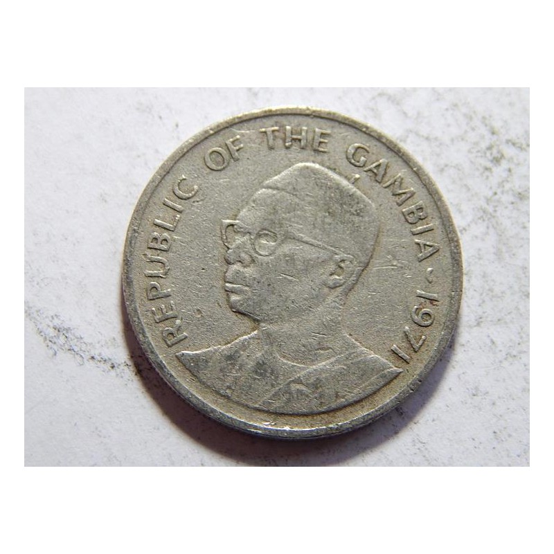 Gambia 25 Bututs 1971 VF č05300 