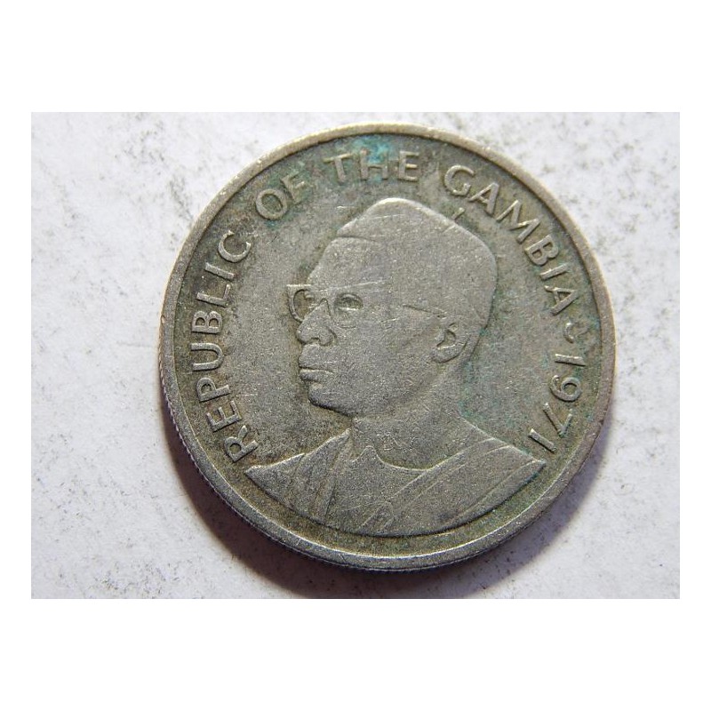 Gambia 25 Bututs 1971 XF č05299 Gambia 25 Bututs 1971 XF č05299