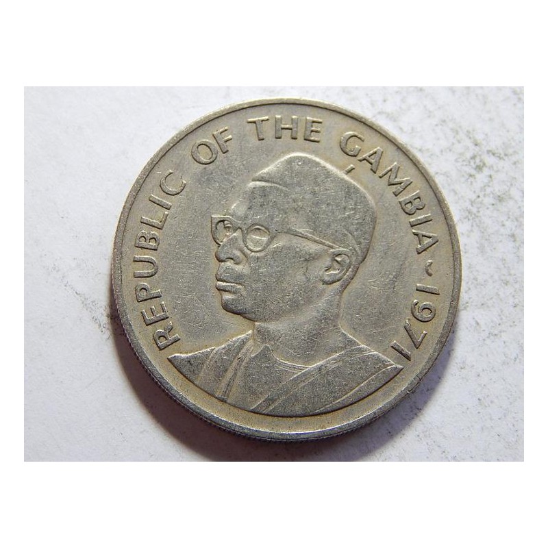 Gambia 50 Bututs 1971 XF č05296 Gambia 50 Bututs 1971 XF č05296